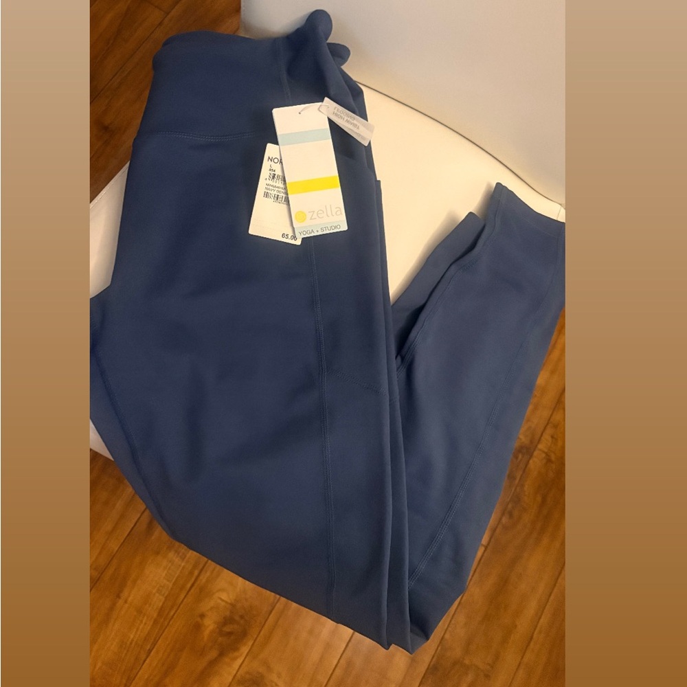Zella High-Waist Active Leggings in Slate Blue